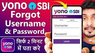 Yono SBI forgot username and password  How to reset yono sbi username and password  Yono SBI Login