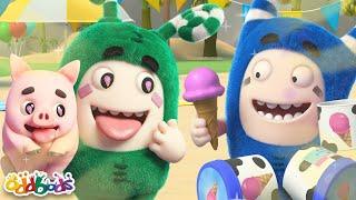 Ice Cream Race  1 HOUR  Oddbods Full Episode Compilation  Funny Cartoons for Kids