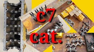 c7 engine cat.crankshaft and piston fitting