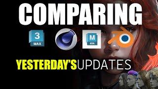 comparing blender maya 3ds max and cinema 4d 2024 updates