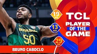 Bruno Caboclo 19 PTS  TCL Player Of The Game  CAN vs BRA  FIBA Basketball World Cup 2023