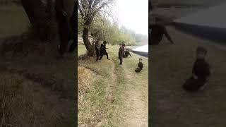 children Enjoying and playing  Beautiful village life