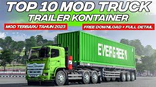 TOP 10 MOD TRUCK TRAILER KONTAINER  MOD BUSSID