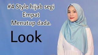 Tutorial hijab menutup dada untuk semua acara#subscribe #tutorialhijabsegiempat #hijabstyle