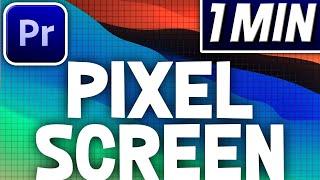 Easy Pixelated Screen Effect In Premiere Pro  Quick Tutorial