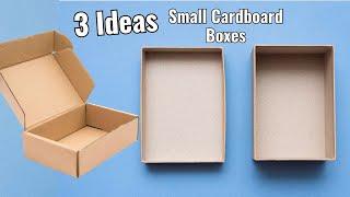 Crafting on a Budget 3 Creative Ideas Using Small Cardboard Boxes  Creative Cardboard Crafts