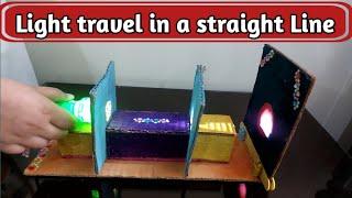 Light travel in a Straight Line  School Science Project by Lifestyle with Humaira