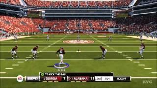 NCAA Football 14 - Georgia vs. Alabama Gameplay HD