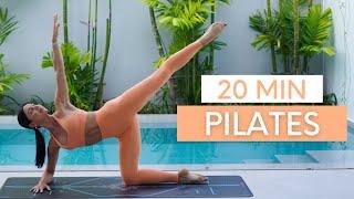 20 MIN EXPRESS PILATES WORKOUT  At-Home Intermediate Pilates No Equipment