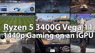 Ryzen 5 3400G 1440p Gaming on an APU? 11 Games Benchmark