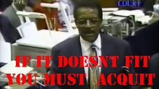 O.J. Simpson Trial Johnnie Cochran Closing Argument - Part 3 - If it doesnt fit you must acquit