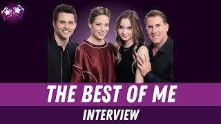 The Best of Me Cast Interview  Nicholas Sparks James Marsden Michelle Monaghan & Liana Liberato