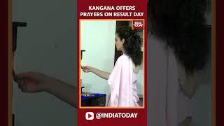 BJP Candidate From Mandi Kangana Ranaut Offers Prayers On The Day Of Result  Lok Sabha Elections