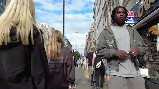 Central London UK 4K Walking Tour   Oxford Street Summer 2024