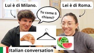 Italian conversation different vocabulary in Rome and in Milan for the same thing Sub