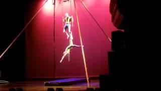 Duo Trapeze Act by Megan Mallouk & Henry Wheaton - SHOW Circus Studio First Night Northampton