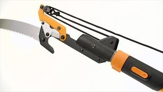 How to use the Fiskars® Power-Lever® Extendable Pole Saw & Pruner 7–14