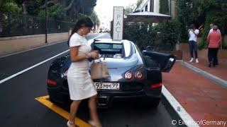 Sexy Girls driving Bugatti Veyron in Monaco
