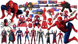 Spider Man action doll  Marvel popular toy collection  Marvel toy gun collection unboxing