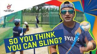 ICC U19 CWC Indias fielding coach gives a tutorial on how to bowl with a sidearm