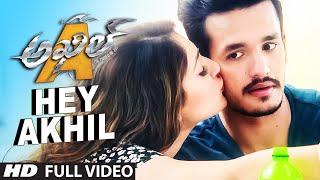 Hey Akhil Full Video Song  Akhil - The Power Of Jua  Akhil Akkineni Sayesha