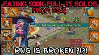 T3 Solo Trap Eating MASSIVE FULL T5 500k COUNTER VS Maxed TITANS  Lords Mobile 