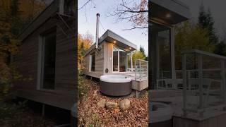 Modern 400sqft Tiny Home Scandinavian Cabin 60 Second Airbnb Tour