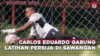 Carlos Eduardo Gabung Latihan Tim di Persija Training Ground  Training Drill