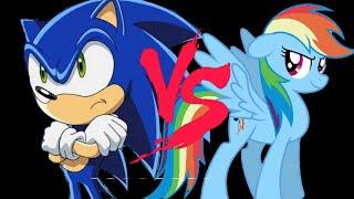 Sonic VS Rainbow dash Who Will Win???