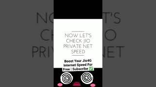 Boost Your Jio4G Sim Internet Speed For Free #shorts