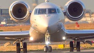 PRIVATE  Gulfstream G650 TakeOff at Frankfurt Airport FRA.