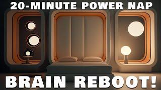 20 Minute BRAIN REBOOT - Power Nap Binaural Beats Session With 15 Min Sleep Onset Segment