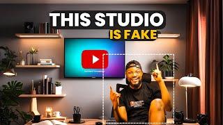 Create a fake YouTube Studio Background for Free  YouTube Studio Set-up