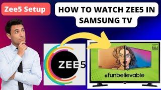 How to watch Zee5 on Samsung TV️ How to login Zee5 in your Samsung Smart TV️Zee5 subscription Plan