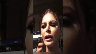 sherlyn chopra reveals her chst with senior police officer #viral #exposed #bollywood #short#sherlyn