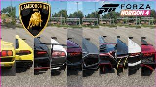 Forza Horizon 4 - Top 10 Fastest Lamborghini cars  Speed Battle