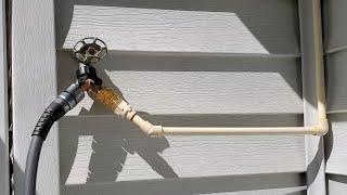 How to Run Water Pipe Outside to ANY Corners of Your House in Garden Season