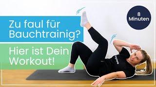 Bauchmuskeltraining für Faule 8 MIN Bauch Workout im Liegen