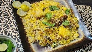 Hyderabadi Mutton Biryani without biryani masala Easy Step-by-Step Guide for beginners by Cafe Erum