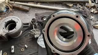 Rebuilding the busted Garrett GTX3582R and making it shiny