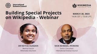 Webinar Building Special Projects on Wikipedia