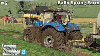 Placing New Animals Barley Harvesting & Baling Straw│Bally Spring│FS 22│Timelapse#6