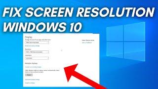 How To Fix Screen Resolution Problem Windows 10   fix display resolution problem in windows 10