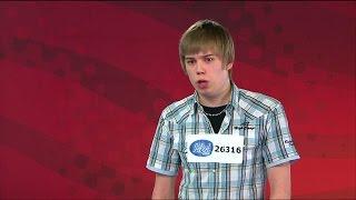 Peter Jihde snor en guldbiljett till supernervösa Andreas i Idol 2008 - Idol Sverige TV4