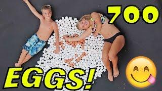 700K CELEBRATION EGGS ON TRAMPOLINE