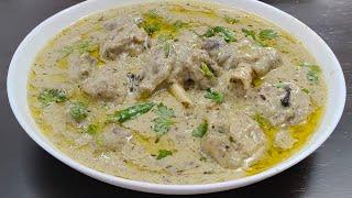 White Mutton Gravy  Easy Delicious Malai Mutton Gravy