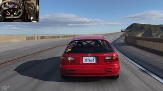 Gran Turismo 7 - NEW EG Civic Hatchback Full Build and Test Drive