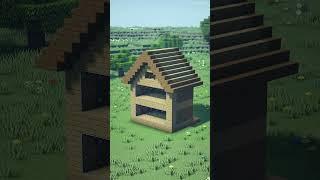 ️ Minecraft  How To Build a Small Wooden House #minecraft