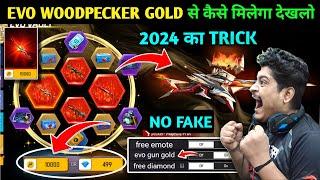 evo woodpecker skin in 1000 gold  how to get evo gun in gold  free evo gun skin in free fire