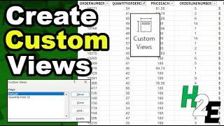 Create Custom Views in Excel